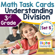 Understanding Division Task Cards (3rd Grade) Google Slides & Forms