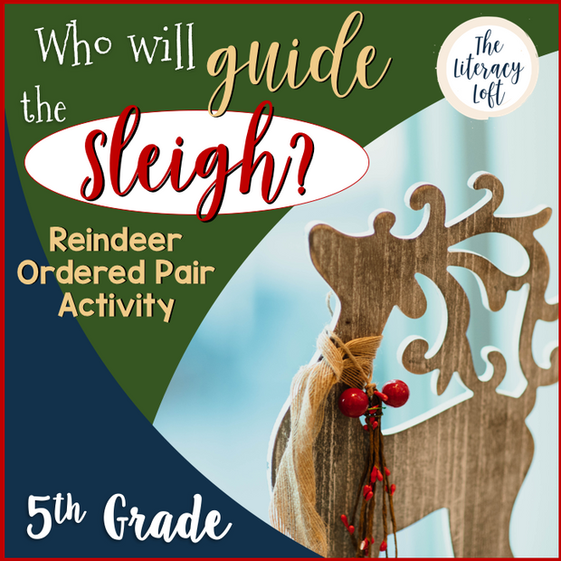 Reindeer Ordered Pair-Christmas Math Activity