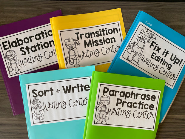 Writing Learning Centers Writing Centers – The Literacy Loft