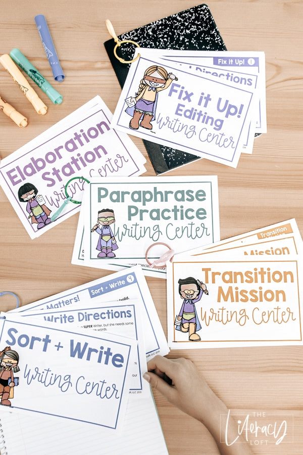 Writing Learning Centers Writing Centers – The Literacy Loft