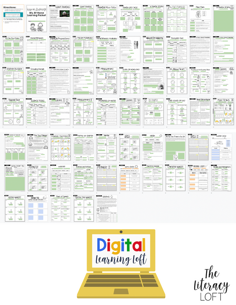 4 Week At Home Learning Packet (3rd Grade) | Distance Learning | Googl ...