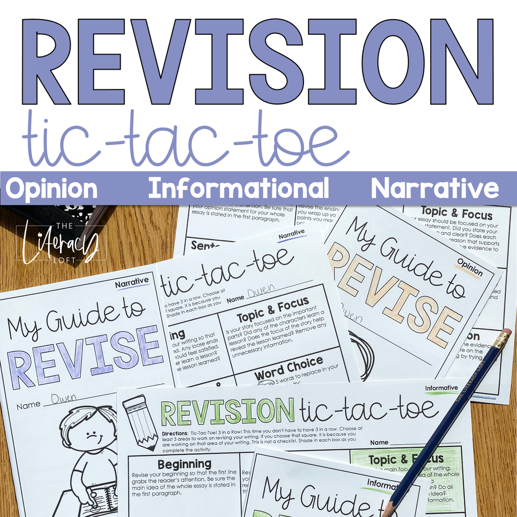 Tic Tac Toe Revision Board  Teaching writing, Writing mini