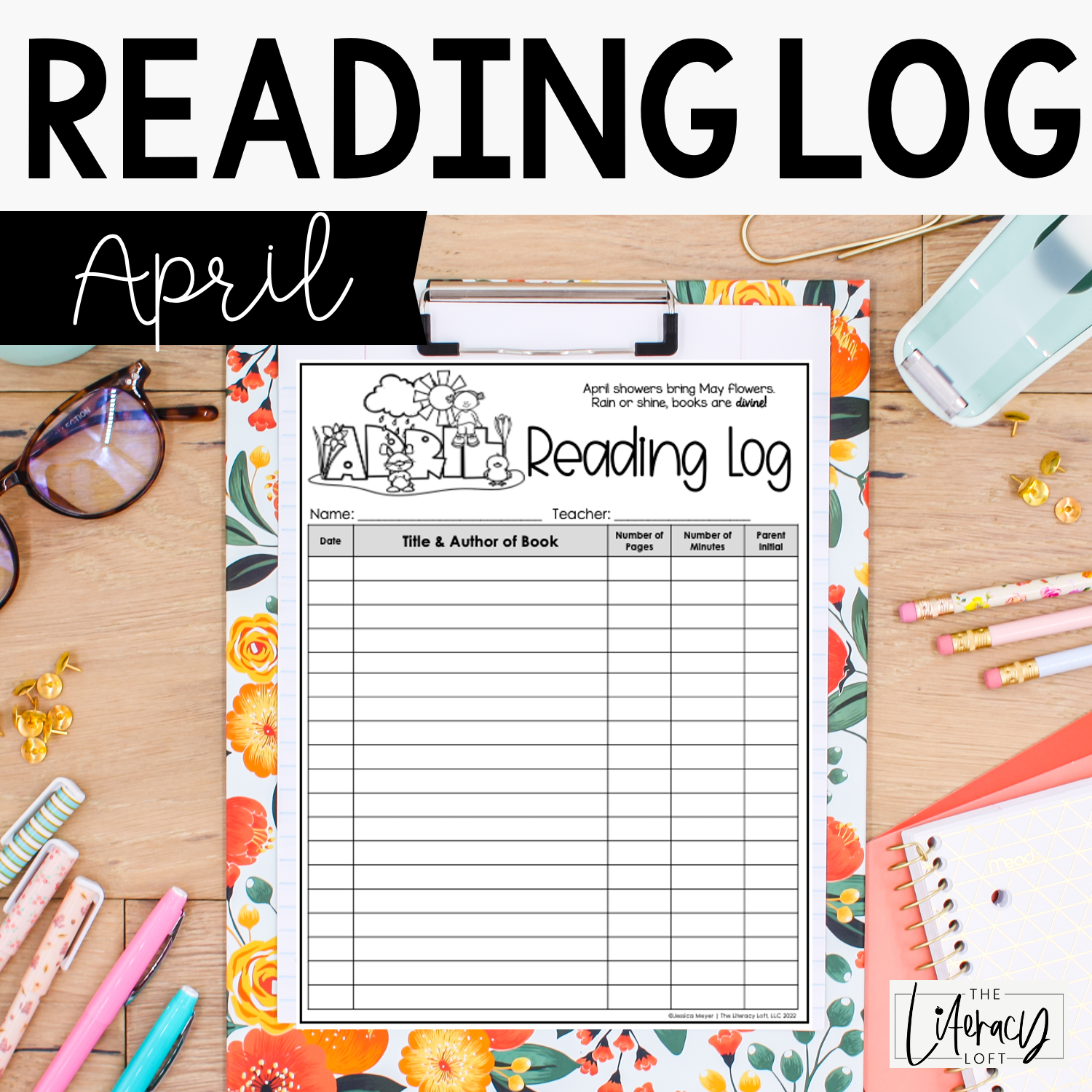 reading log {april} – the literacy loft