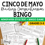Cinco de Mayo Reading Comprehension Bingo