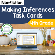 Making Inferences Nonfiction 4th Grade | Distance Learning | Google Slides & Forms