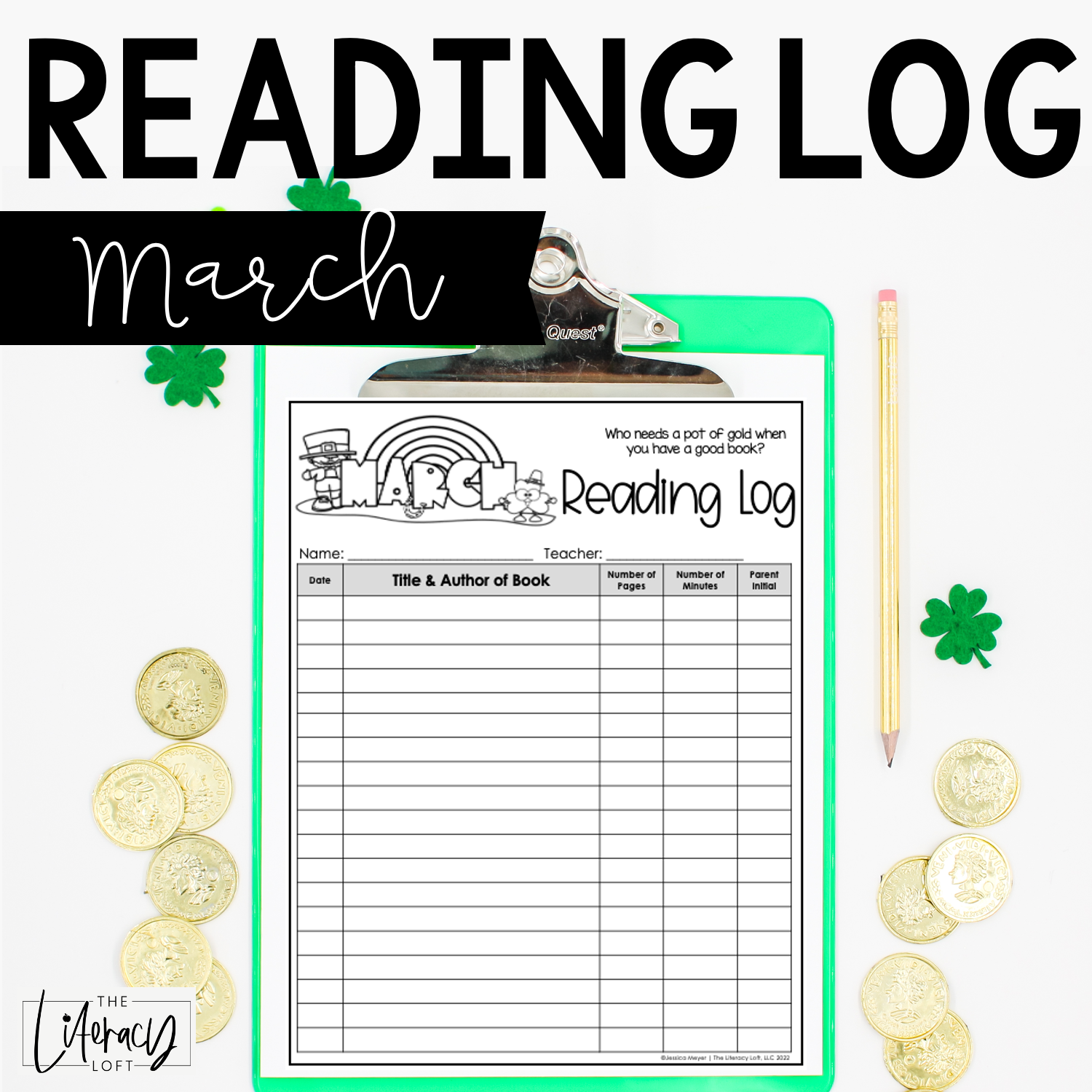 reading log {march} – the literacy loft