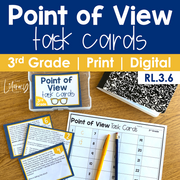 Point of View Task Cards 3rd Grade I Google Slides and Forms